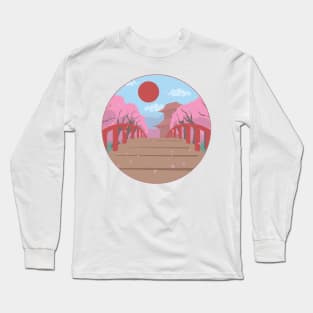 Japanese Sakura Art Long Sleeve T-Shirt